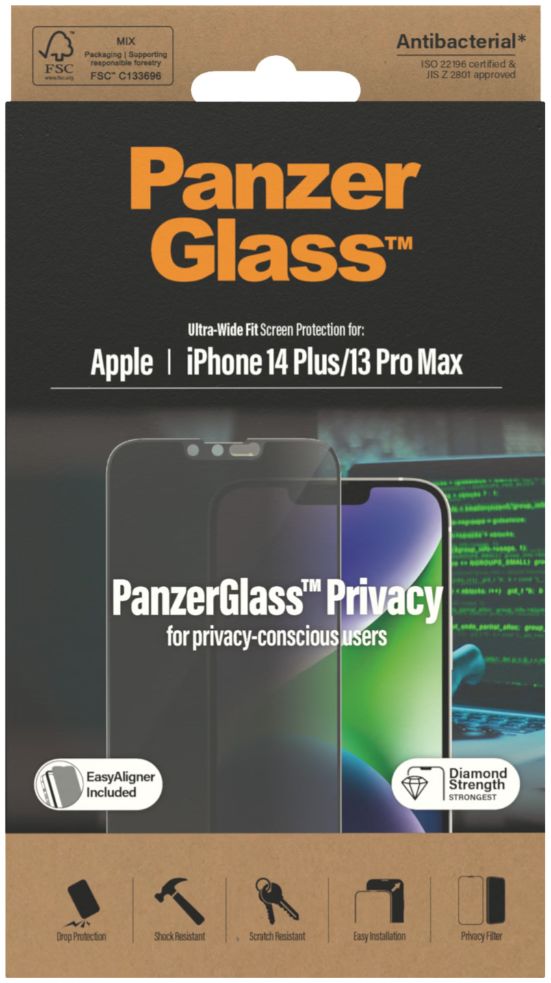 PanzerGlass Ultra-Wide iPhone 14 Plus Privacy Screen Protector afbeelding 21