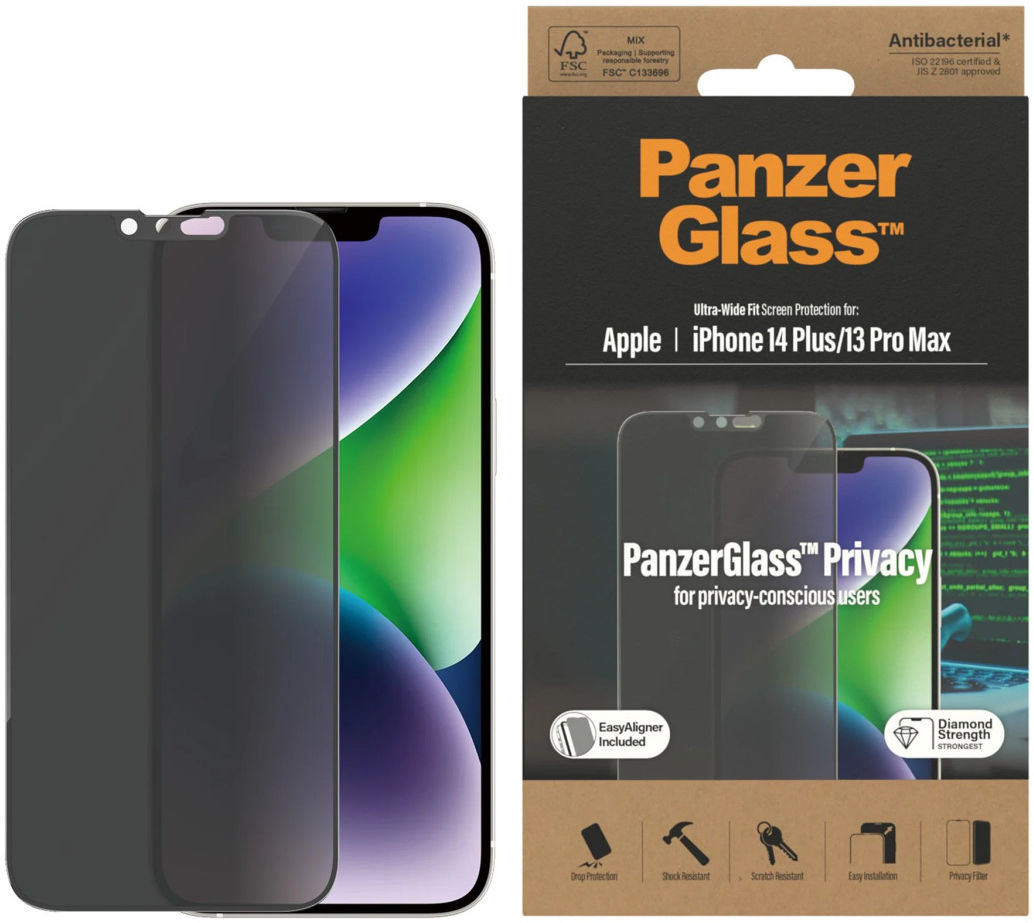 PanzerGlass Ultra-Wide iPhone 14 Plus Privacy Screen Protector afbeelding 1