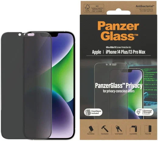 PanzerGlass Ultra-Wide iPhone 14 Plus Privacy Screen Protector afbeelding 1
