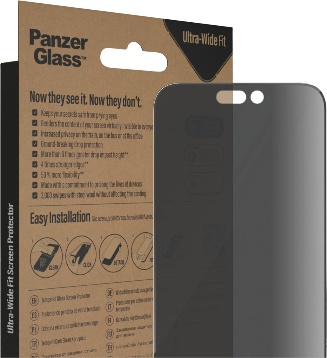 PanzerGlass Ultra-Wide iPhone 14 Pro Max Protector Glass EasyAligner afbeelding 20