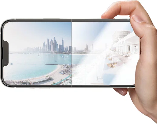 PanzerGlass Ultra-Wide iPhone 14 / 13 / 13 Pro Protector Anti-Glare afbeelding 12