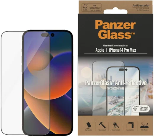 PanzerGlass iPhone 14 Pro Max Screenprotector Anti-Glare Case Friendly afbeelding 1