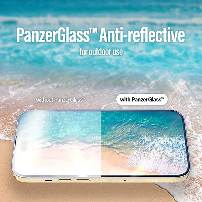 PanzerGlass iPhone 14 Pro Max Screenprotector Anti-Glare Case Friendly afbeelding 5