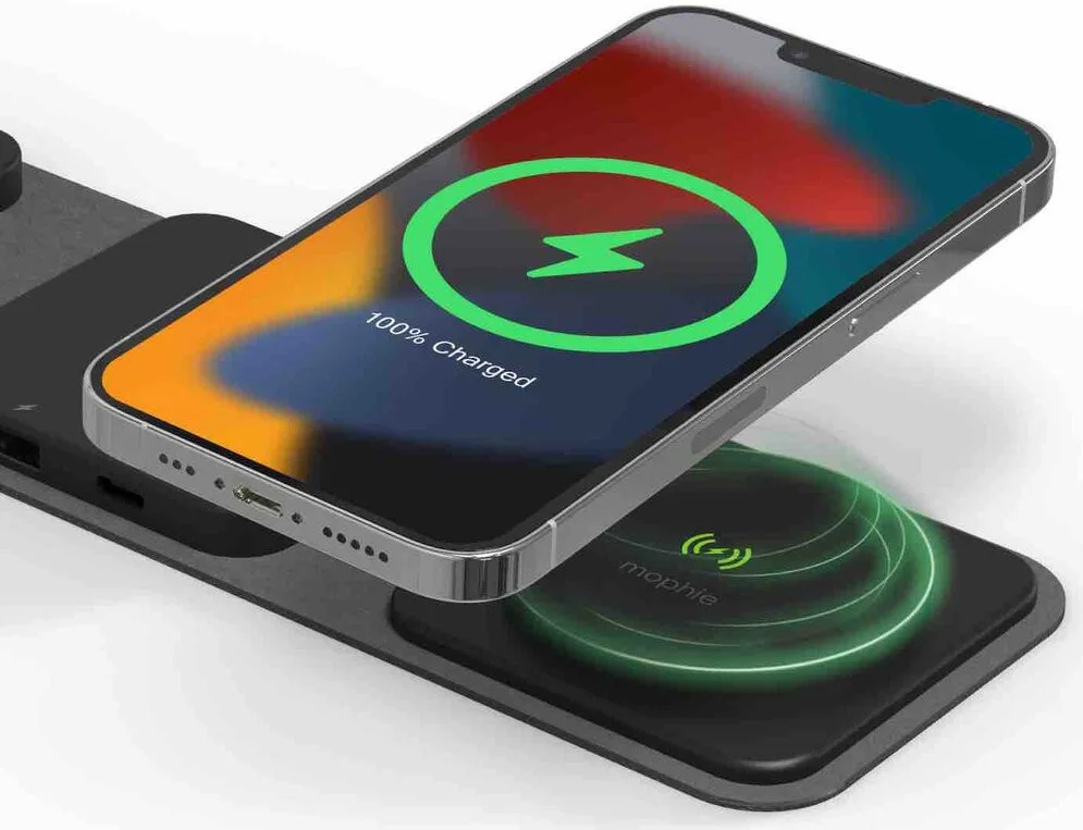 Mophie Snap+ 3-in-1 Travel Charger met Laadpunten en USB-poorten Zwart afbeelding 2
