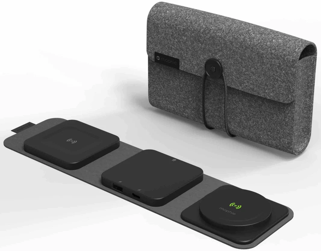 Mophie Snap+ 3-in-1 Travel Charger met Laadpunten en USB-poorten Zwart afbeelding 6