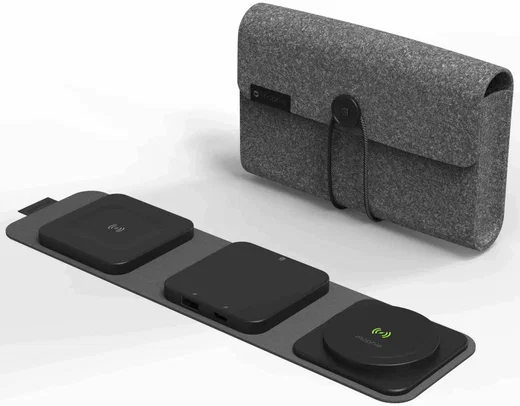 Mophie Snap+ 3-in-1 Travel Charger met Laadpunten en USB-poorten Zwart afbeelding 6