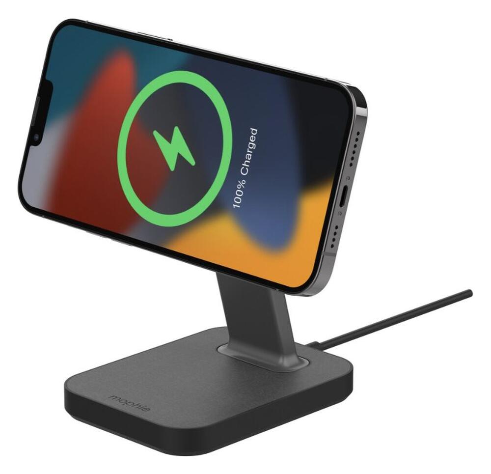 Mophie Snap+ Wireless Stand Bureauhouder 15W met MagSafe Zwart afbeelding 5