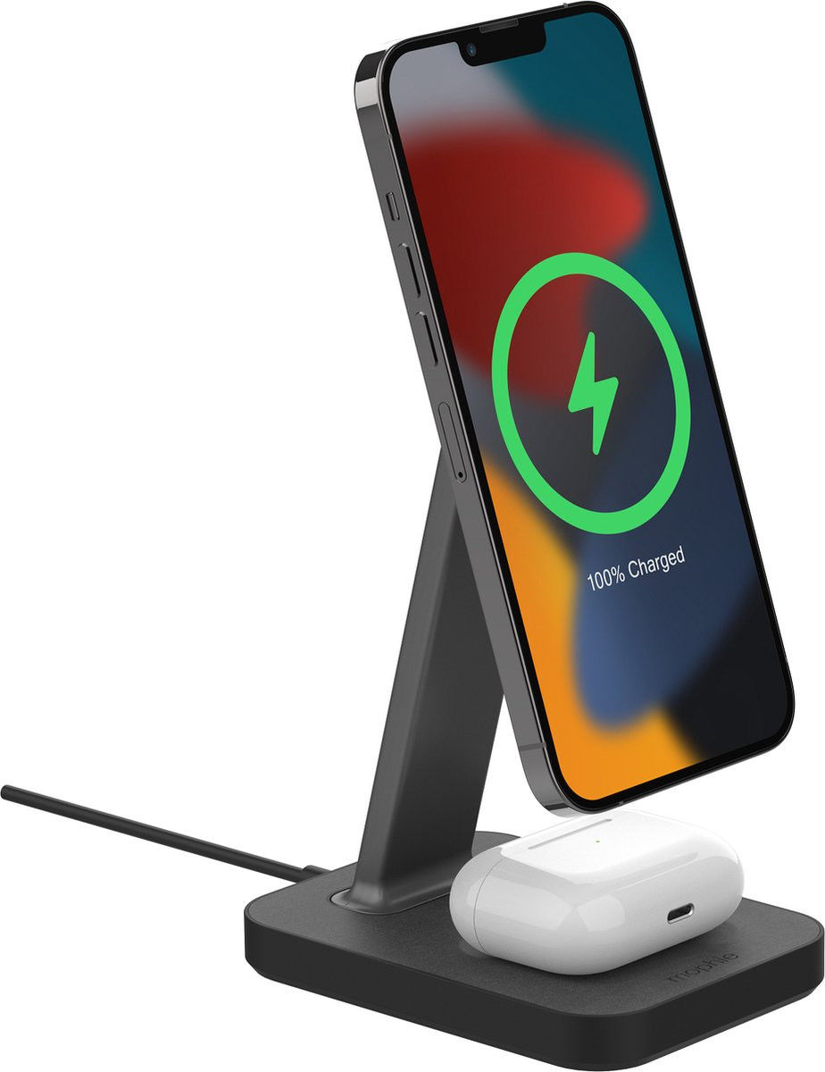 Mophie Snap+ Stand & Pad 15W Draadloze MagSafe Bureauhouder Lader afbeelding 2