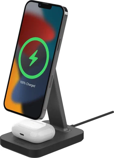 Mophie Snap+ Stand & Pad 15W Draadloze MagSafe Bureauhouder Lader afbeelding 4