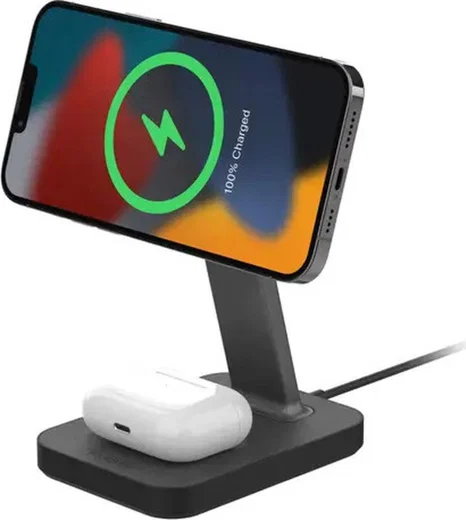Mophie Snap+ Stand & Pad 15W Draadloze MagSafe Bureauhouder Lader afbeelding 5