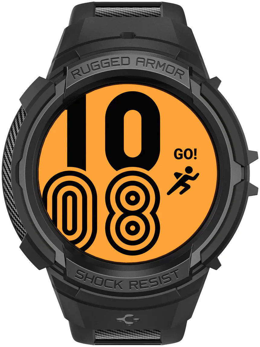 Spigen Rugged Armor Pro Galaxy Watch 5 Pro Hoesje en Bandje Zwart afbeelding 13