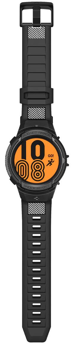 Spigen Rugged Armor Pro Galaxy Watch 5 Pro Hoesje en Bandje Zwart afbeelding 12