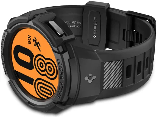 Spigen Rugged Armor Pro Galaxy Watch 5 Pro Hoesje en Bandje Zwart afbeelding 14
