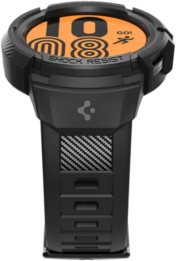 Spigen Rugged Armor Pro Galaxy Watch 5 Pro Hoesje en Bandje Zwart afbeelding 17