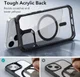 ESR Air Armor HaloLock Apple iPhone 14 Hoesje MagSafe Clear Zwart afbeelding 4