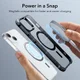 ESR Air Armor HaloLock iPhone 14 Pro Max Hoesje MagSafe Clear Zwart afbeelding 2