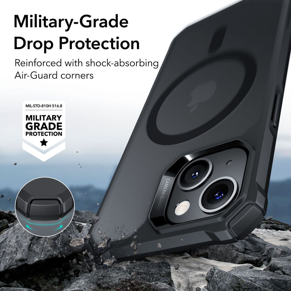 ESR Air Armor HaloLock iPhone 14 Pro Max Hoesje MagSafe Zwart afbeelding 3