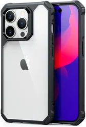 ESR Air Armor iPhone 14 Pro Max Hoesje Back Cover Transparant Zwart afbeelding
