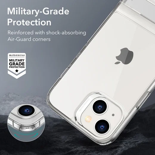 ESR Air Shield Boost Apple iPhone 14 / 13 Hoesje Kickstand Transparant afbeelding 3