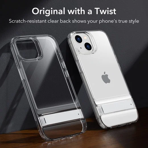 ESR Air Shield Boost Apple iPhone 14 / 13 Hoesje Kickstand Transparant afbeelding 6