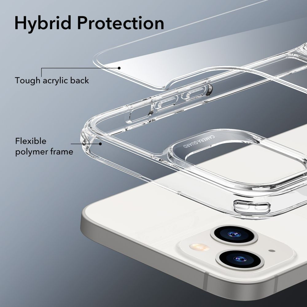 ESR Air Shield Boost Apple iPhone 14 / 13 Hoesje Kickstand Transparant afbeelding 7