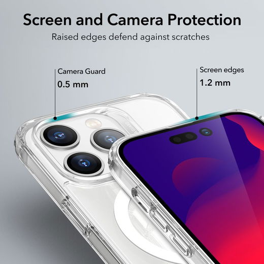 ESR Classic Hybrid iPhone 14 Pro Max Hoesje MagSafe Transparant afbeelding 6