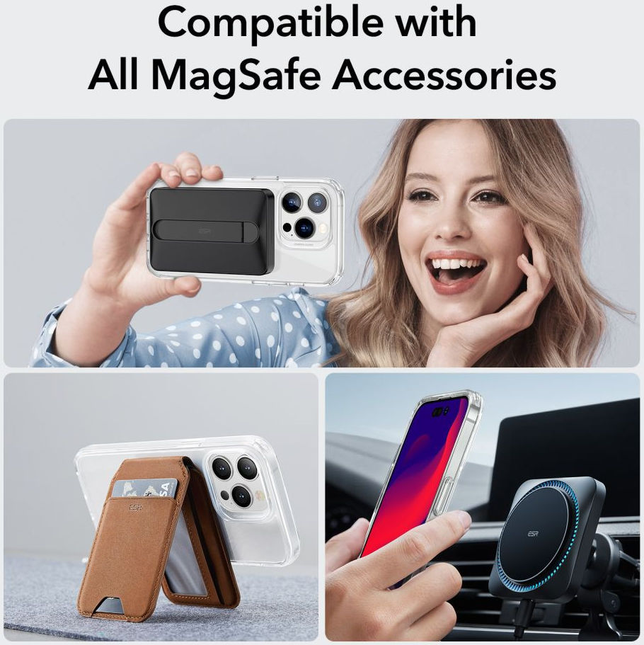 ESR Classic Hybrid iPhone 14 Pro Max Hoesje MagSafe Transparant afbeelding 9