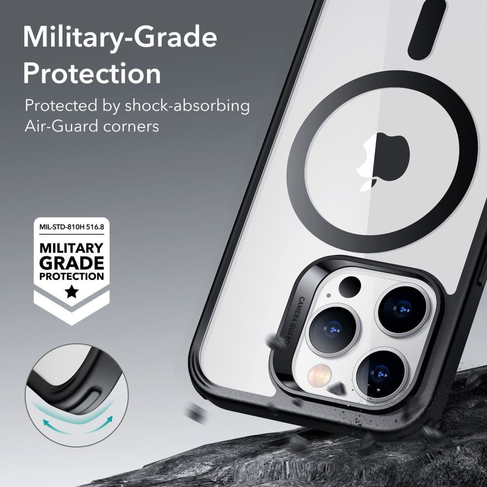 ESR Classic Hybrid iPhone 14 Pro Max Hoesje MagSafe Transparant Zwart afbeelding 5