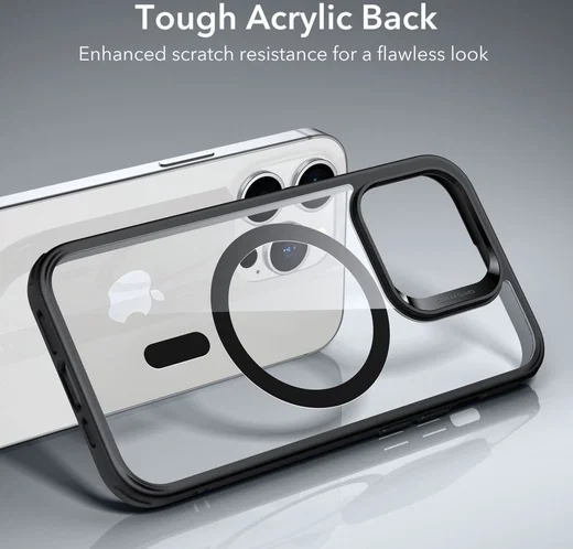 ESR Classic Hybrid iPhone 14 Pro Max Hoesje MagSafe Transparant Zwart afbeelding 8