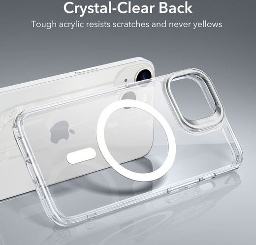 ESR Classic Kickstand Apple iPhone 14 Hoesje MagSafe Transparant afbeelding 9