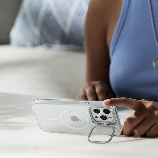 ESR Classic Kickstand iPhone 14 Pro Max Hoesje MagSafe Transparant afbeelding 3