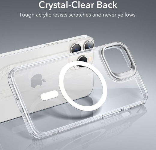 ESR Classic Kickstand iPhone 14 Pro Max Hoesje MagSafe Transparant afbeelding 8