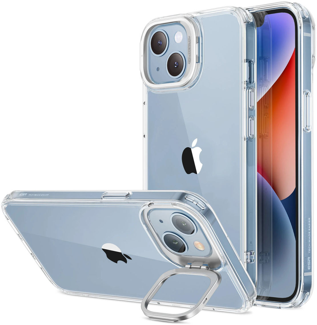 ESR Classic Kickstand Apple iPhone 14 Hoesje Back Cover Transparant afbeelding 1