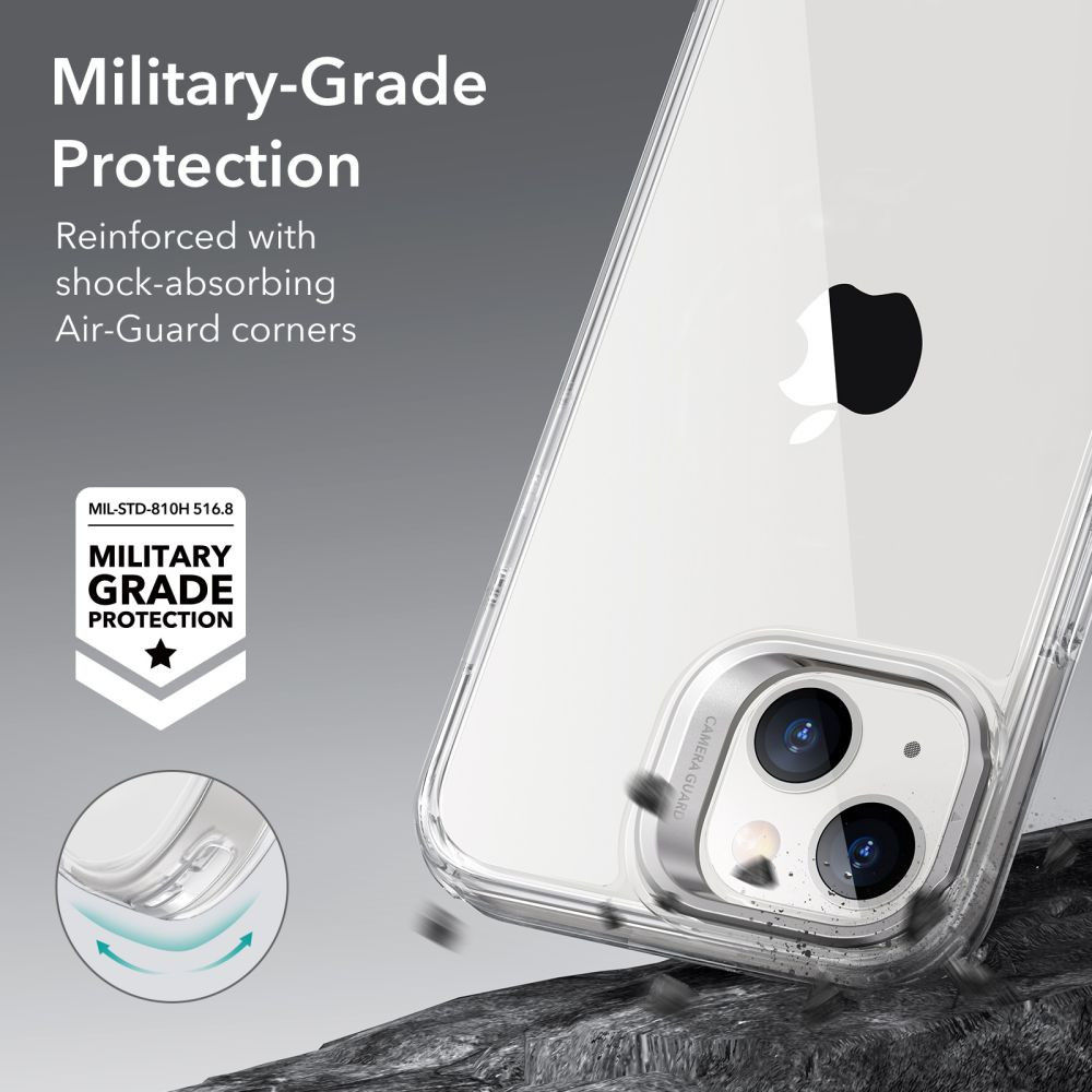 ESR Classic Kickstand Apple iPhone 14 Hoesje Back Cover Transparant afbeelding 5