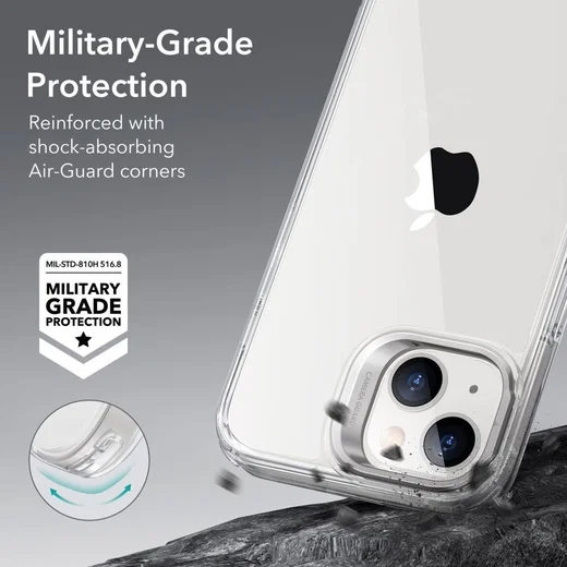 ESR Classic Kickstand Apple iPhone 14 Hoesje Back Cover Transparant afbeelding 5