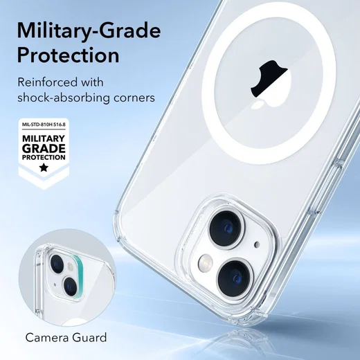 ESR Krystec HaloLock Apple iPhone 13/14 Hoesje MagSafe Transparant afbeelding 4