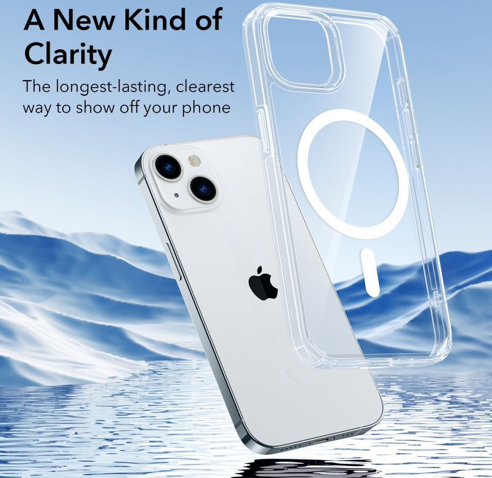 ESR Krystec HaloLock Apple iPhone 13/14 Hoesje MagSafe Transparant afbeelding 7