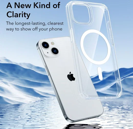ESR Krystec HaloLock Apple iPhone 13/14 Hoesje MagSafe Transparant afbeelding 7
