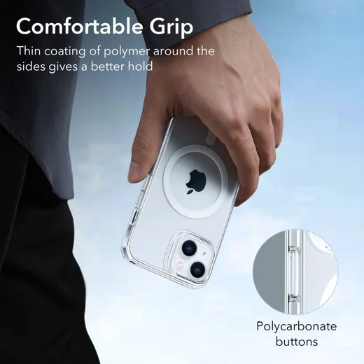 ESR Krystec HaloLock Apple iPhone 13/14 Hoesje MagSafe Transparant afbeelding 8