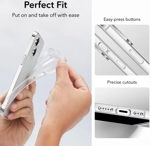 ESR Project Zero Apple iPhone 13 / 14 Hoesje Dun TPU Transparant afbeelding 6