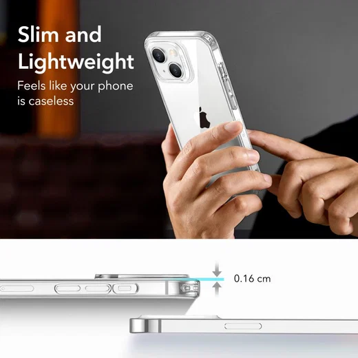 ESR Project Zero Apple iPhone 13 / 14 Hoesje Dun TPU Transparant afbeelding 8