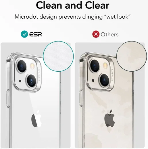 ESR Project Zero Apple iPhone 13 / 14 Hoesje Dun TPU Transparant afbeelding 10