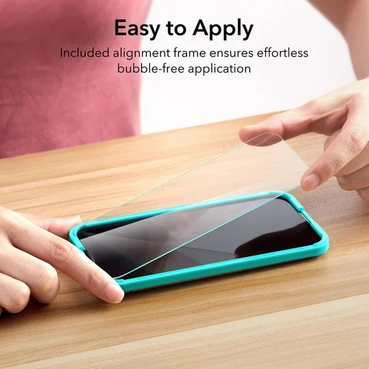 ESR Apple iPhone 14 Screen Protector Tempered Glass met Montageframe afbeelding 5