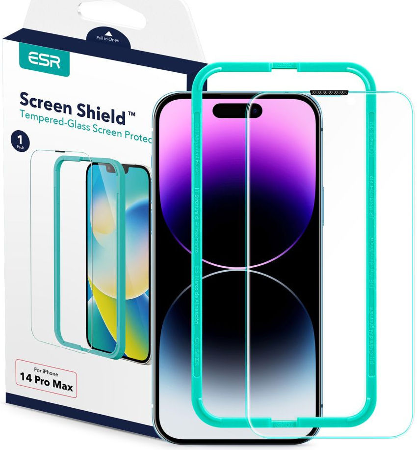 ESR iPhone 14 Pro Max Screen Protector Tempered Glass met Montageframe afbeelding 1
