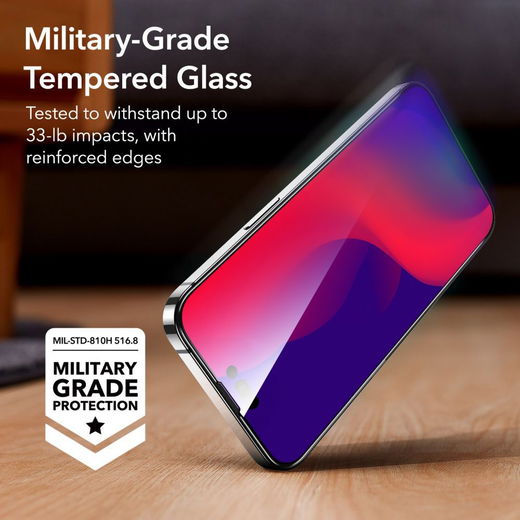 ESR iPhone 14 Pro Max Screen Protector Tempered Glass met Montageframe afbeelding 4
