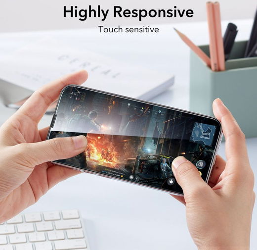 ESR iPhone 14 Pro Max Screen Protector Tempered Glass met Montageframe afbeelding 7