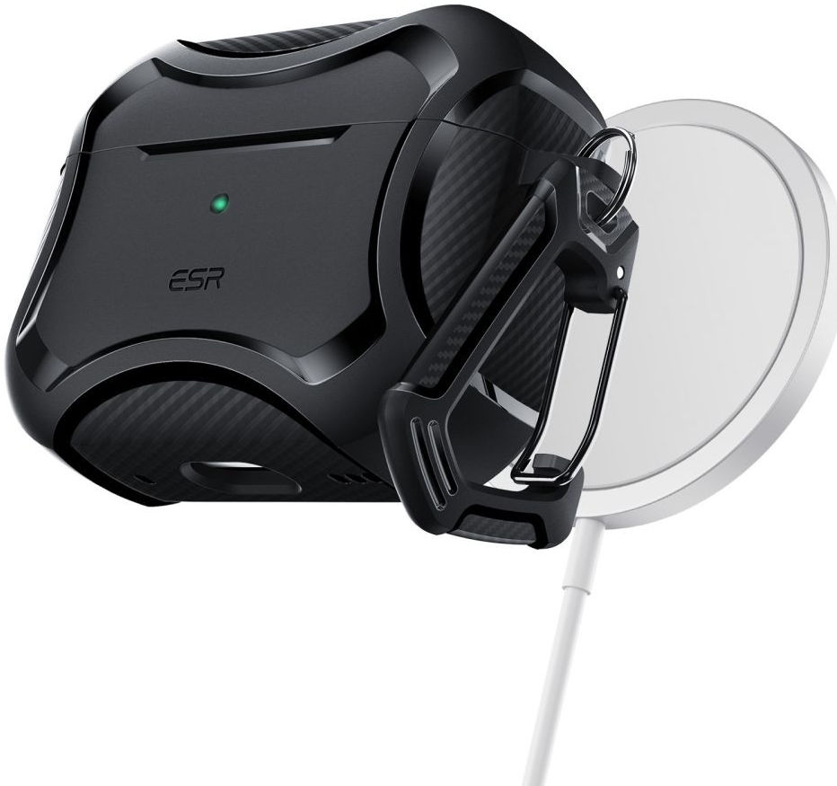 ESR Cyber Armor HaloLock Apple AirPods Pro Hoesje MagSafe Zwart afbeelding 1