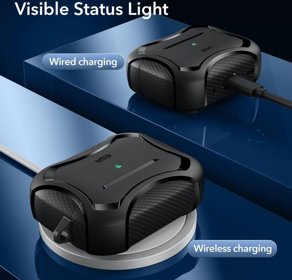 ESR Cyber Armor HaloLock Apple AirPods Pro Hoesje MagSafe Zwart afbeelding 5