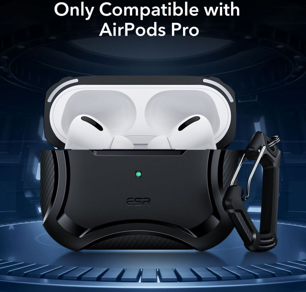 ESR Cyber Armor HaloLock Apple AirPods Pro Hoesje MagSafe Zwart afbeelding 7