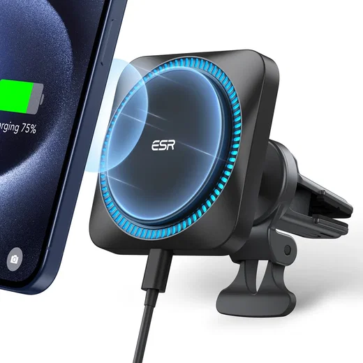 ESR HaloLock Ventilatierooster Houder Auto met MagSafe Opladen 7.5W afbeelding 1